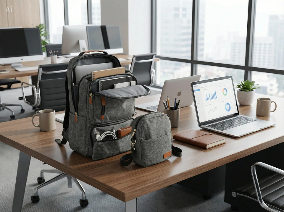 MOCHILA 3 EN 1 MULTIFUNCIONAL GRIS