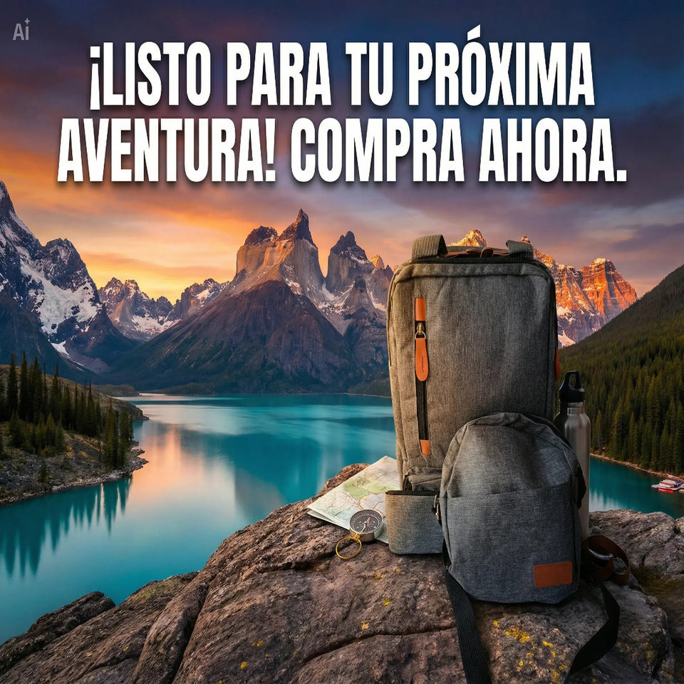 MOCHILA 3 EN 1 MULTIFUNCIONAL GRIS